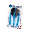Image de Twin Packs Harrows (3 Shafts SUPERGRIP+3 Ailettes RETINA) AQUA
