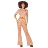 Image de Costume Femme Des Annees 70 authentique - Orange - XL