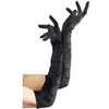 Image de Gants longs noirs femme Taille Unique