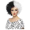 Image de Perruque Cruella Noir Blanc - Noir / blanc - Taille Unique