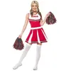 Image de Costume Cheerleader Pompom Girl - Blanc / rouge - S