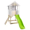 Image de Maisonnette modulable sur pilotis avec balcon et glissière PERCE-NEIGE en bois FSC®