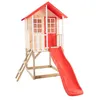 Image de Maisonnette modulable sur pilotis avec balcon et glissière COQUELICOT en bois FSC®