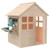 Image de Maisonnette cabane enfant avec plancher et cuisine BOUTON D'OR COTTAGE en bois FSC®