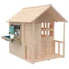 Image de Maisonnette cabane enfant avec plancher - véranda - cuisine BOUTON D'OR COTTAGE en bois FSC®