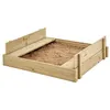 Image de Bac à sable bois FSC® avec bancs intégrés