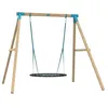 Image de Portique AMARANTE balançoire nid - kit d'ancrage - bois carré FSC® h243 cm