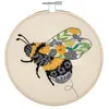 Image de Kit de Broderie "Floral Bee" avec Cercle en Bois de 15cm   Trimits(...) - 51 Floral Bee