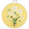 Image de Kit de Broderie "Daisies" avec Cercle en Bois de 15cm   Trimits | Un Kit Parfait pour Débutants et Experts(...) - 52 Daisies