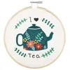 Image de Kit de Broderie "I LOVE TEA" avec Cercle en Bois de 15 cm   Trimits(...) - 57 I Love Tea