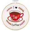Image de Kit de Broderie "I Love Coffee" avec Cercle en Bois de 15 cm   Trimits(...) - 58 I love coffee