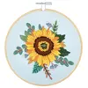 Image de Kit de Broderie "Sunflower" avec Cercle en Bois de 15 cm   Trimits(...) - 61 Sunflower