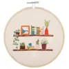 Image de Kit de Broderie "Floral Shelf" avec Cercle en Bois de 15cm   Trimits(...) - 64 Floral Shelf