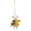 Image de Kit Feutrine Souris Fleurie - 7 x 12,5 cm - Trimits(...) - Multicolore