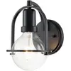 Image de Elstead Lighting, Éclairage d'extérieur, Somerset Applique E27 Clair Noir (E27, IP20)