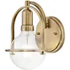 Image de Elstead Lighting, Éclairage d'extérieur, Somerset Applique E27 Clair Heritage Laiton (E27, IP20)