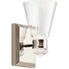 Image de Elstead Lighting, Plafonnier, Kayva LED Applique murale 25cm nickel poli clair à facettes IP44 (650 lm)