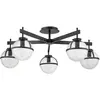 Image de Elstead Lighting, Plafonnier, Demi-plafonnier Hollis (E14)