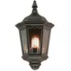Image de Elstead Lighting, Éclairage d'extérieur, Applique murale d'extérieur Medstead Capteur E27 50cm Noir IP43 (E27, IP43)