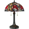 Image de Elstead Lighting, Lampe de table, Larissa Tischleuchte E27 2-fach Vintage-Bronze (E27)