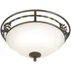 Image de Elstead Lighting, Plafonnier, Pembroke Plafonnier E27 double noir, or, fabriqué au Royaume-Uni (E27)