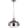 Image de Elstead Lighting, Suspension, Cadence Lampe à suspendre E27 double nickel poli, acier brossé (E27)