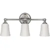 Image de Elstead Lighting, Plafonnier, Huguenot Lake Applique murale LED G9 triple chrome poli IP44 (960 lm, G9)