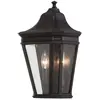 Image de Elstead Lighting, Éclairage d'extérieur, Cotswold Lane Applique murale d'extérieur E14 double 41cm noir IP44 (E14, IP44)