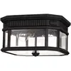 Image de Elstead Lighting, Plafonnier, Cotswold Lane Plafonnier d'extérieur E27 double noir IP44 (E27)