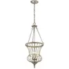 Image de Elstead Lighting, Suspension, Calla Lampe à suspendre E14 triple or sterling (E14)