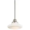 Image de Elstead Lighting, Suspension, Keller Lampe à suspendre E27 simple nickel brossé (E27)