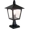 Image de Elstead Lighting, Éclairage d'extérieur, York Lampadaire d'extérieur E27 32cm noir IP43 (3200 lm, E27, IP43)