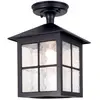 Image de Elstead Lighting, Éclairage d'extérieur, Plafonnier extérieur Winchester E27 28cm noir IP43 (E27, IP43)
