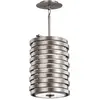 Image de Elstead Lighting, Suspension, Roswell Lampe à suspendre E27 simple 39cm nickel brossé (E27)