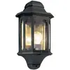 Image de Elstead Lighting, Éclairage d'extérieur, Chapel Applique murale d'extérieur E27 38cm noir IP44, Made in UK (E27, IP44)