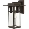 Image de Elstead Lighting, Éclairage d'extérieur, Applique murale d'extérieur Manhattan E27 47cm bronze huilé IP44 (E27, IP44)