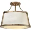 Image de Elstead Lighting, Plafonnier, Charlotte plafonnier E27 triple caramel brossé (E27)