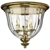 Image de Elstead Lighting, Plafonnier, Cambridge Plafonnier E14 triple Laiton bruni (E14)
