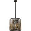 Image de Elstead Lighting, Suspension, Gemma Lampe à suspendre E14 triple bronze vintage (E14)