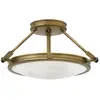 Image de Elstead Lighting, Plafonnier, Collier plafonnier E14 triple Heritage laiton (E14)