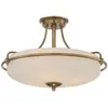 Image de Elstead Lighting, Plafonnier, Griffin Plafonnier E27 quadruple Laiton vieilli (E27)
