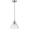 Image de Elstead Lighting, Suspension, Baskin Lampe à suspendre E27 26cm Nickel poli (E27)