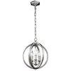 Image de Elstead Lighting, Suspension, Corinne Lampe à suspendre E14 triple 36cm Nickel poli (E14, 3600 lm)
