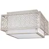 Image de Elstead Lighting, Plafonnier, Kenney Plafonnier E27 double lever de soleil argenté (E27)