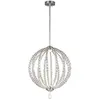 Image de Elstead Lighting, Suspension, Oberlin LED Lampe à suspendre 2 fois 55cm Nickel satiné (1600 lm)