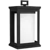 Image de Elstead Lighting, Éclairage d'extérieur, Roscoe Applique murale extérieure E27 34cm Noir structuré IP44 Anti-marine (E27, IP44)
