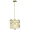 Image de Elstead Lighting, Suspension, Sabina Lampe à suspendre E14 triple feuille d'argent (E14)