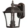 Image de Elstead Lighting, Éclairage d'extérieur, Applique murale d'extérieur Wabash E14 double Moka IP44 (E14, IP44)