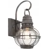 Image de Elstead Lighting, Éclairage d'extérieur, Bridge Point Applique murale d'extérieur E27 41cm Zinc vieilli IP44 (4100 lm, E27, IP44)