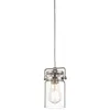 Image de Elstead Lighting, Suspension, Brinley Lampe à suspendre E27 nickel brossé (E27)